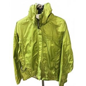 Marmot PreCip Lime Rain Jacket — Women’s Large